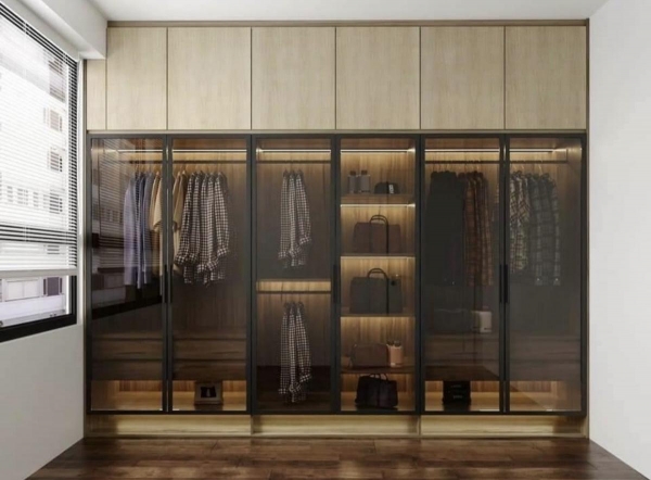 TỦ ÁO CÔNG NGHIỆP CÁNH KÍNH-TA300